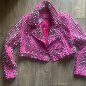 THE GAZETTE 3000 STUD PARTY ROCK MOTO JACKET (AKIRA Size LARGE)